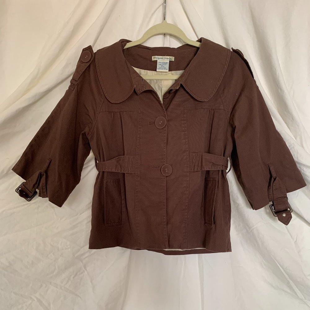 Crystal Candy Brown Casual Jacket